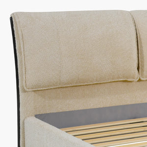 Sommier + tête de lit tapissier - Milan