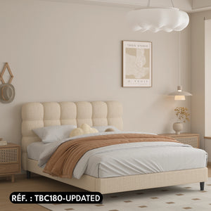 Sommier + tête de lit tapissier - Brême