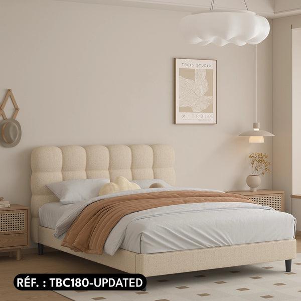 Sommier + tête de lit tapissier - Brême