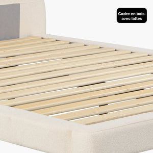 Sommier + tête de lit tapissier - Brême