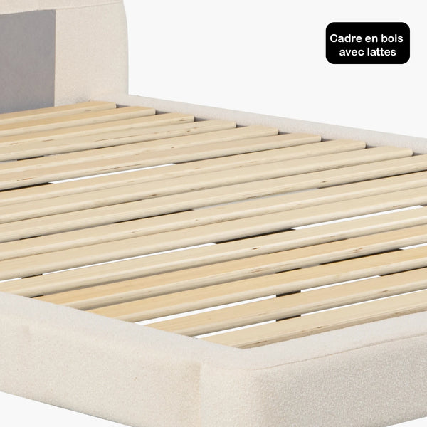 Sommier + tête de lit tapissier - Brême