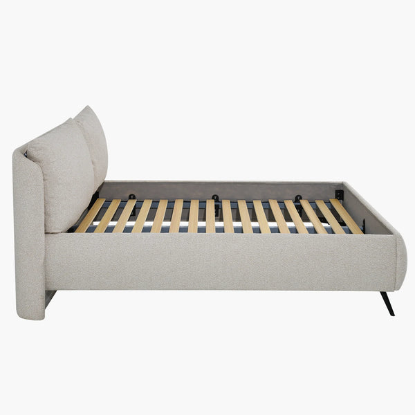 Sommier + tête de lit tapissier - Nara