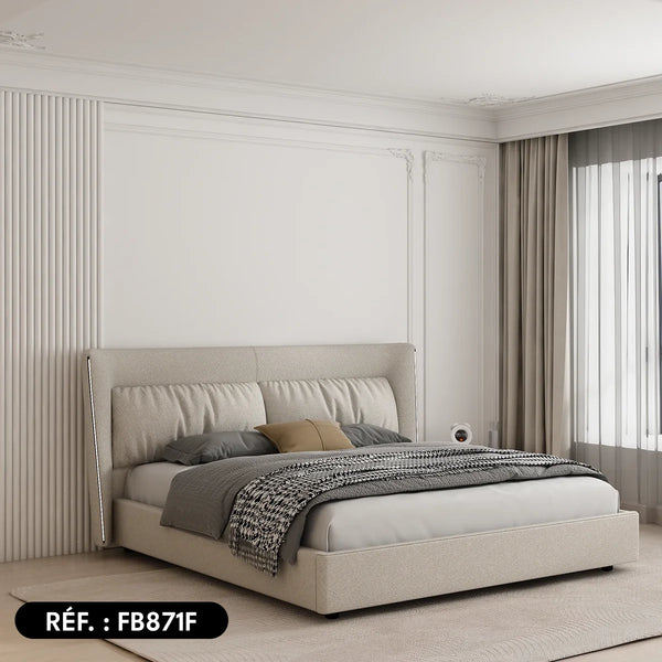 Sommier + tête de lit tapissier - Florence