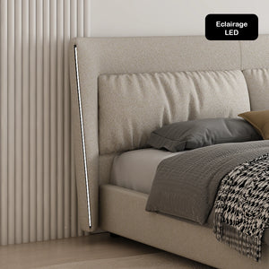 Sommier + tête de lit tapissier - Florence