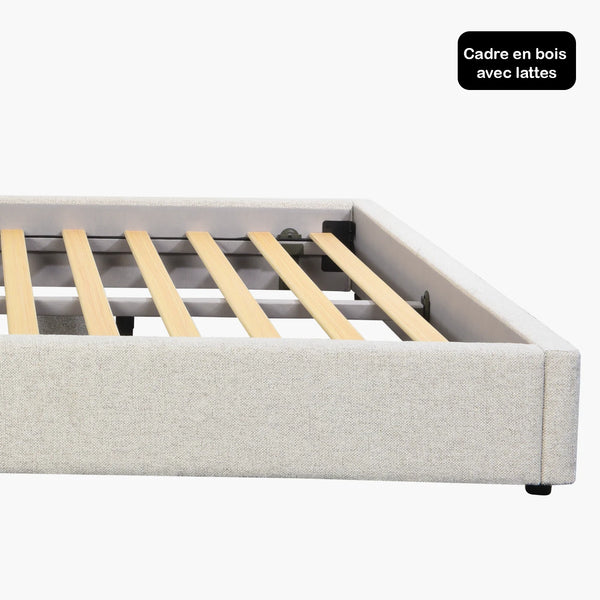 Sommier + tête de lit tapissier - Florence