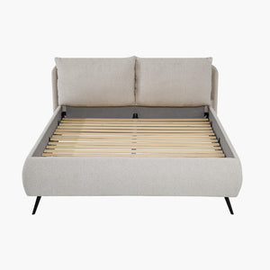 Sommier + tête de lit tapissier - Nara