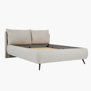 Sommier + tête de lit tapissier - Nara