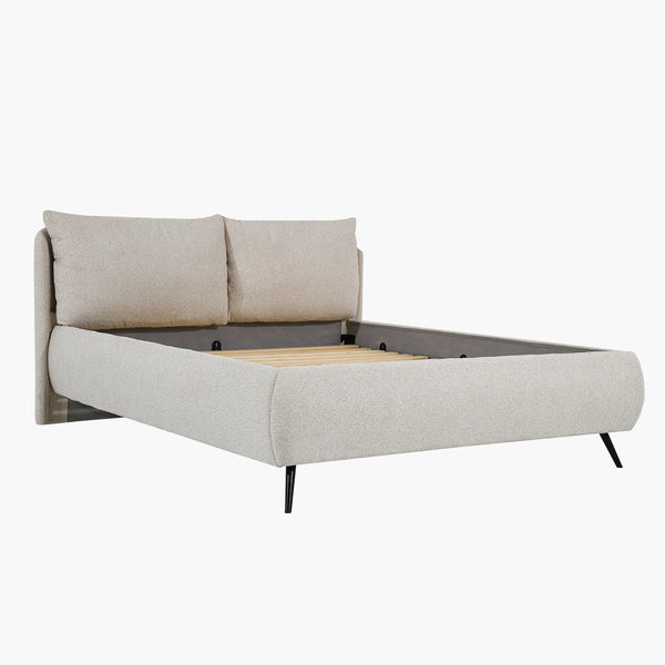 Sommier + tête de lit tapissier - Nara