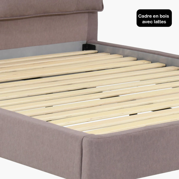 Sommier + tête de lit  tapissier - Kyoto