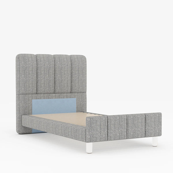Sommier + tête de lit tapissier Ibiza - (1 place)