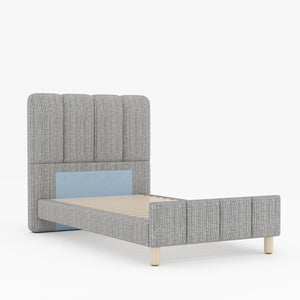 Sommier + tête de lit tapissier Ibiza - (1 place)