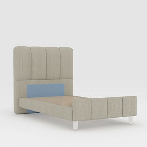 Sommier + tête de lit tapissier Ibiza - (1 place)