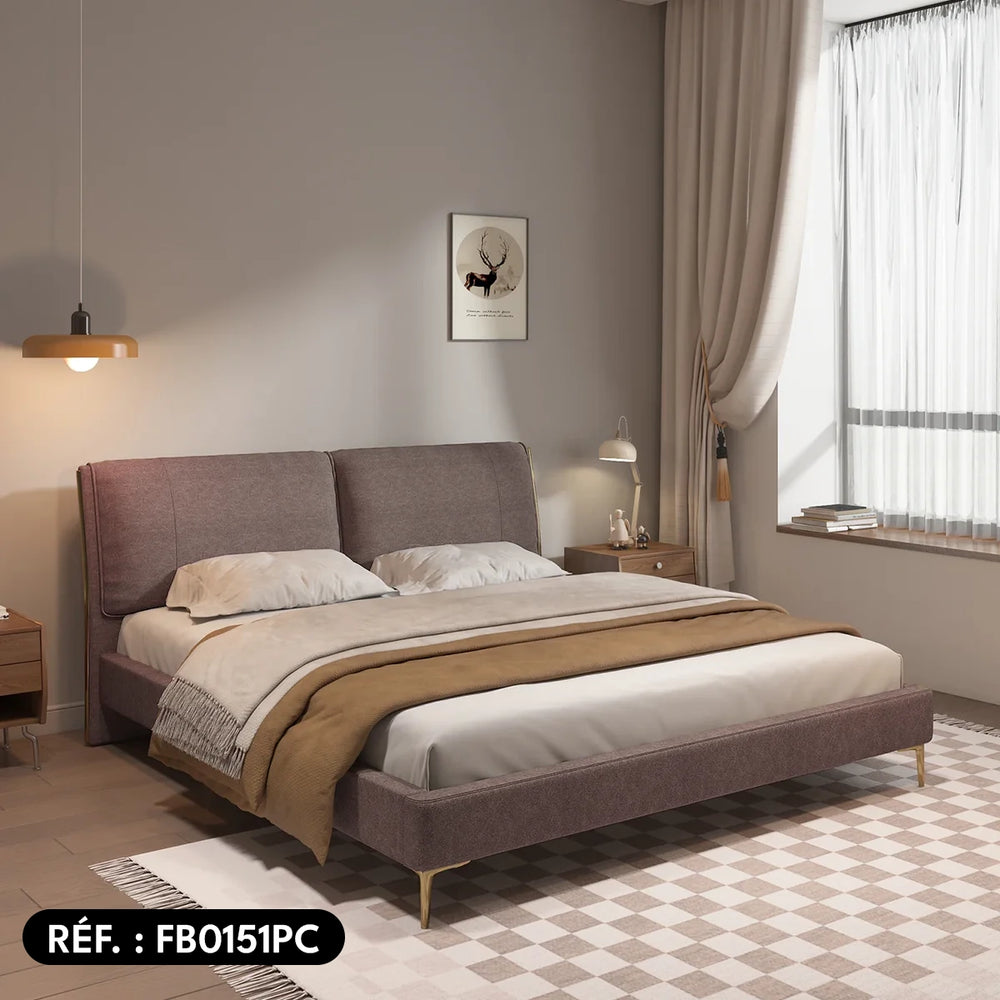 Sommier + tête de lit  tapissier - Kyoto