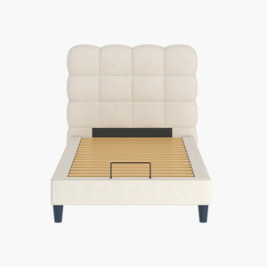 Sommier + Tête de lit tapissier Brême - (1 place)